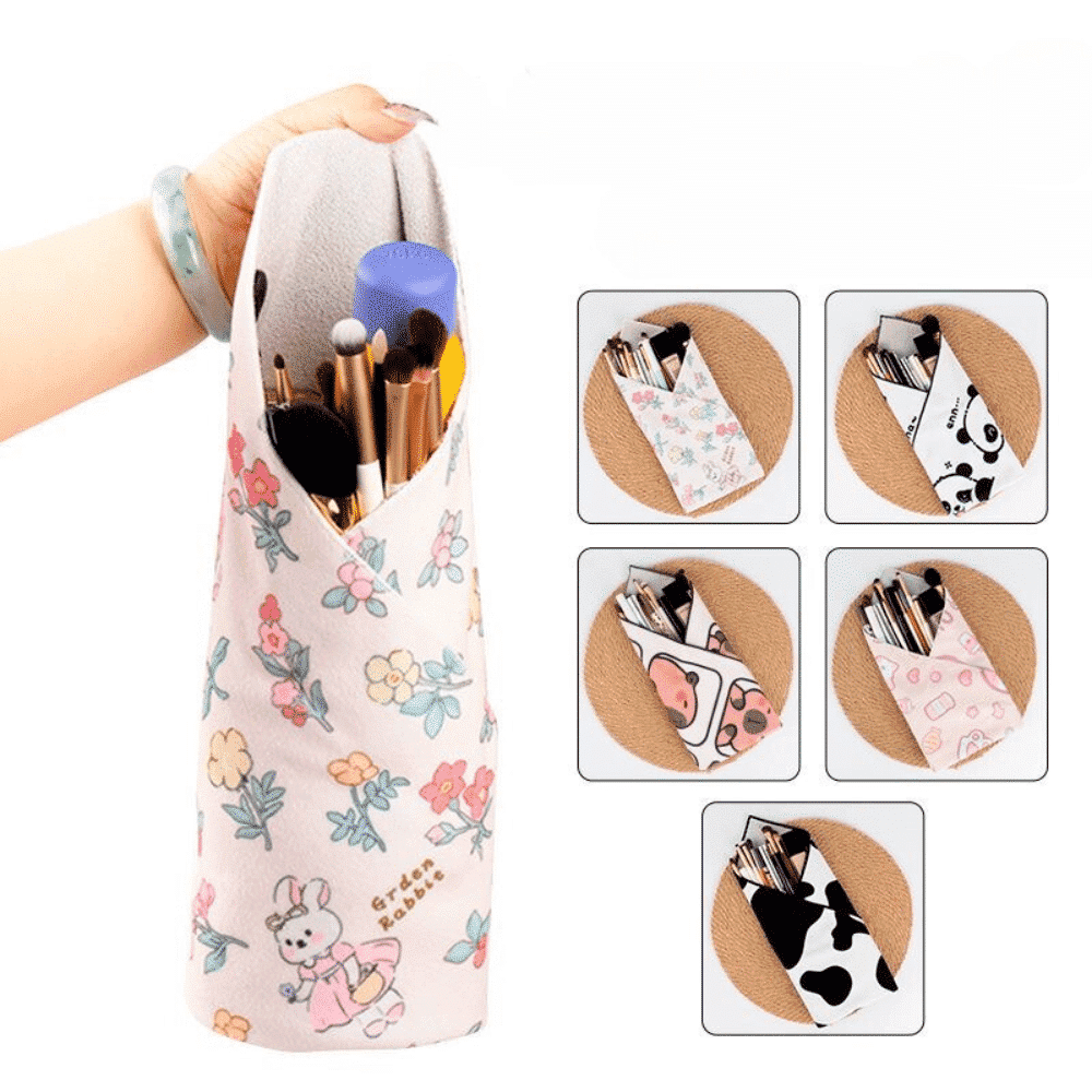 Magic Self-Adhesive Cloth Cat Grooming Wrap & Camera Lens Protector – Adjustable & Washable, Protective Bag for DSLR, Phones & Accessories, Stylish Travel Organizer & Makeup Pouch