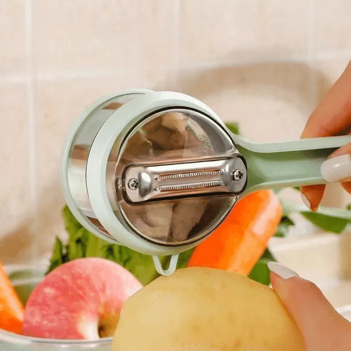 Fruit and Potato Peeler – Storage Style, Easy-to-Use Apple, Orange, and Peeler for Vegetables and Carrots